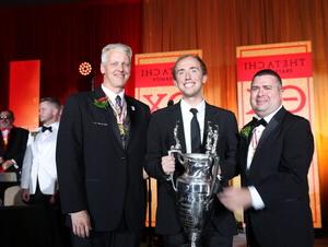 Michael Biertzer receives the Colley Award. 